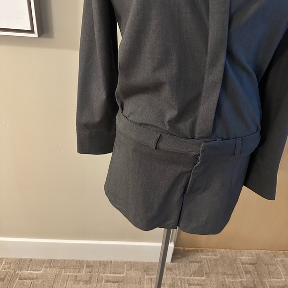 Dark grey Button-Up Shirt and Matching Shorts Set - Picture 12 of 15